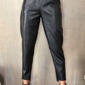 Venti6 Celine Faux Leather Joggers